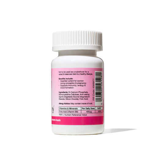 Folic Acid 400µg Vitamin B9 Daily Tablets 90s