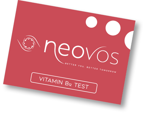 Neovos Vitamin B12 Test kit measures your Methylmalonic Acid levels (MMA) from a urine sample.