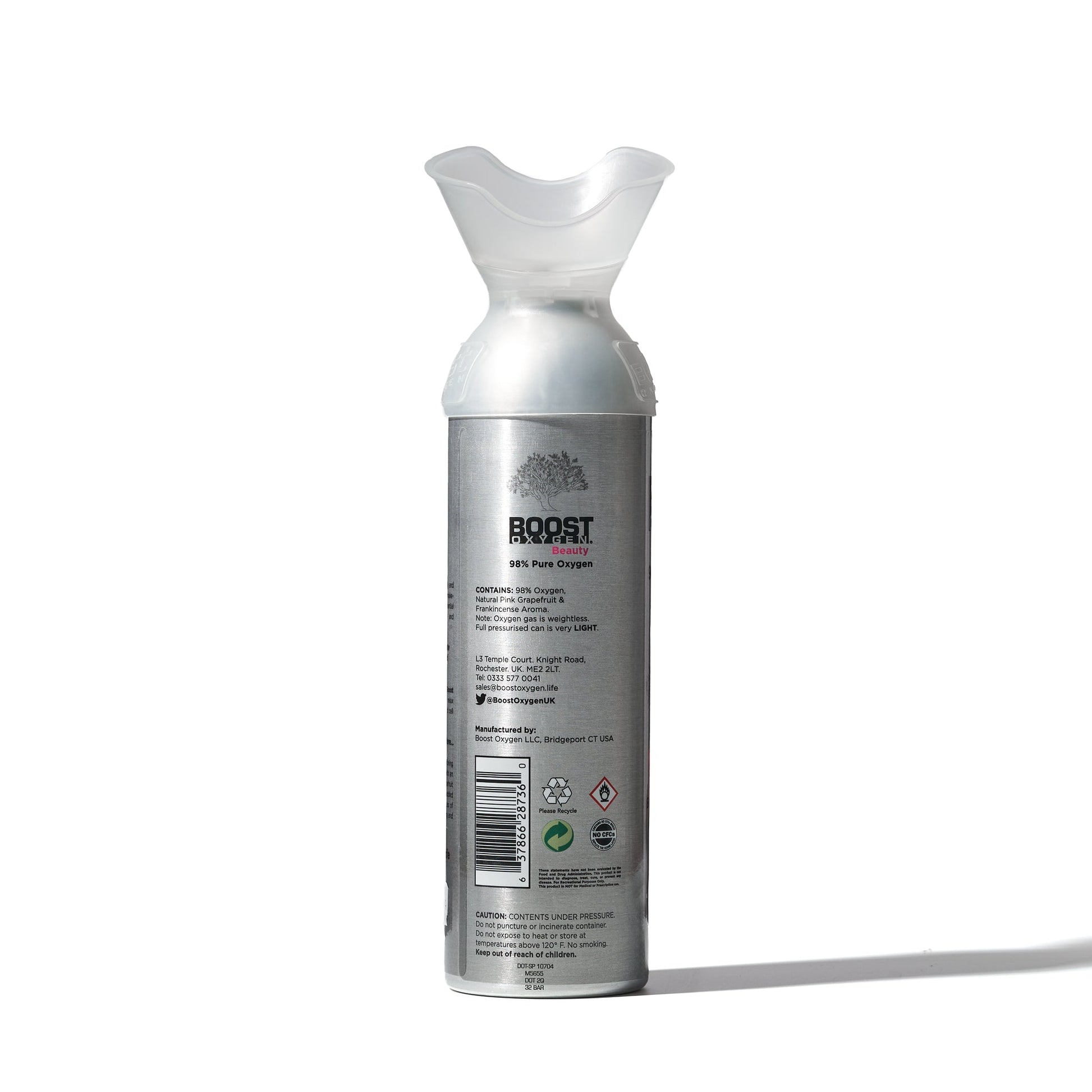 Boost Beauty - 95% Pure Oxygen Can 9L Up To 200 Uses, For Health, Breathing & Skincare - SunVit - D3