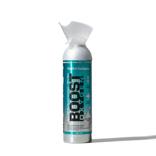 10L Boost Menthol Eucalyptus - 95% Pure Oxygen Can for Breathing, Respiratory & Colds