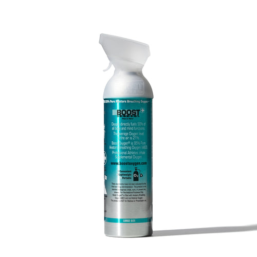 10L Boost Menthol Eucalyptus - 95% Pure Oxygen Can for Breathing, Respiratory & Colds