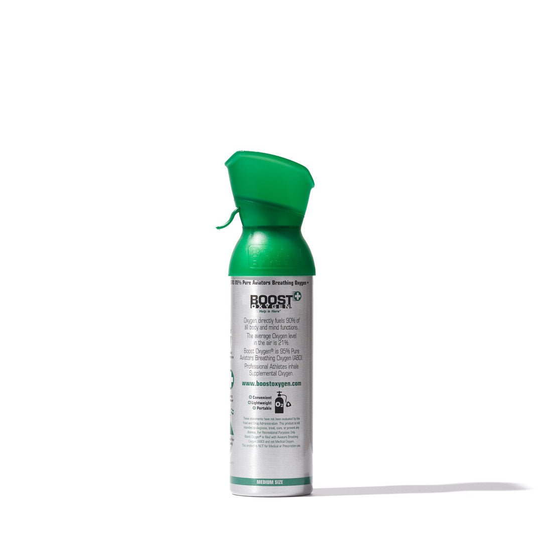 Boost Natural - 95% Pure Oxygen Can 5L, Up To 100 Uses, For Health & Breathing - SunVit - D3