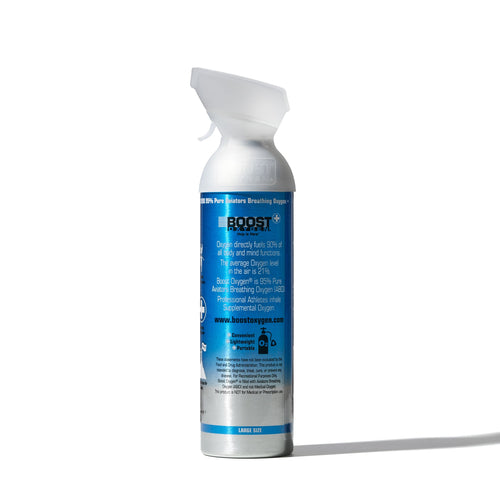 10L Boost Peppermint - 95% Pure Oxygen Can for Health & Breathing