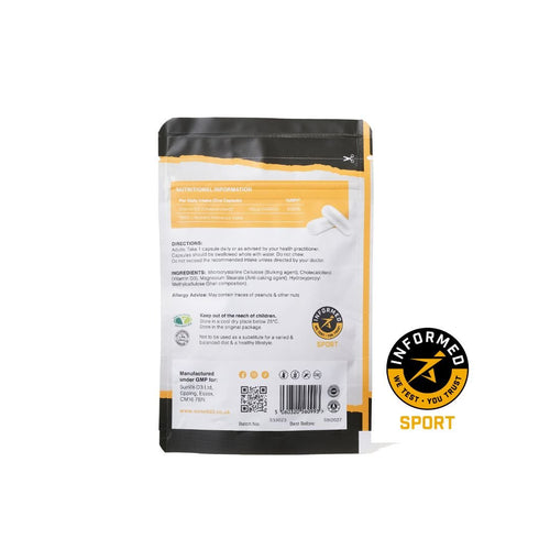 4,000IU (100µg) 90, High Strength Daily Vitamin D3 Capsules For Adults