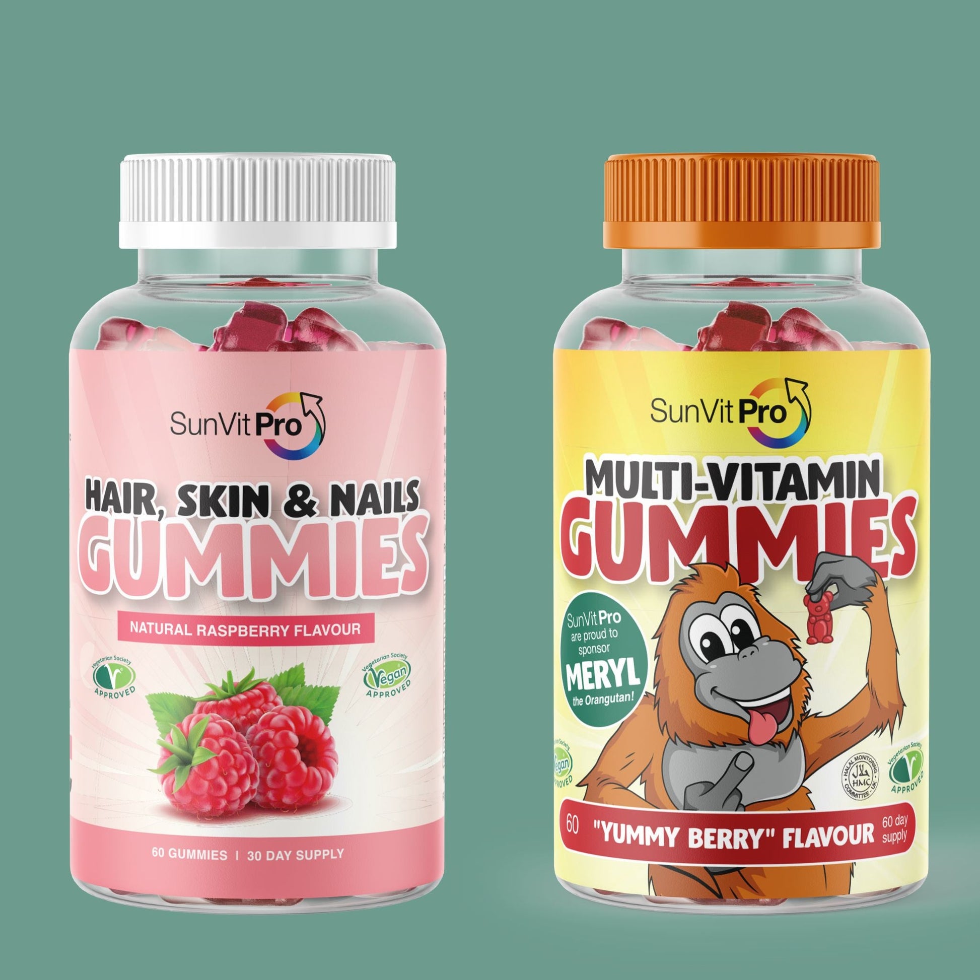 Hair, Skin & Nails, Kids Multi-Gummies - SunVit-D3