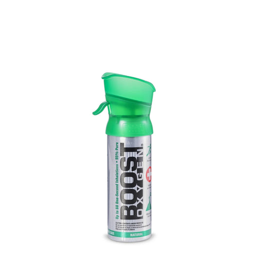 Boost Natural 3L - 95% Pure Oxygen Can, 60 x 1-second Inhalations for Energy & Mental Alertness