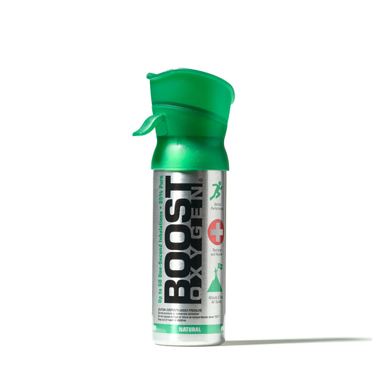 Boost Natural 3L - 95% Pure Oxygen Canister, 60 x 1-second Inhalations for Energy & Mental Alertness