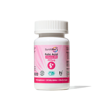 Folic Acid 400µg  Vitamin B9 Daily Tablets 90s