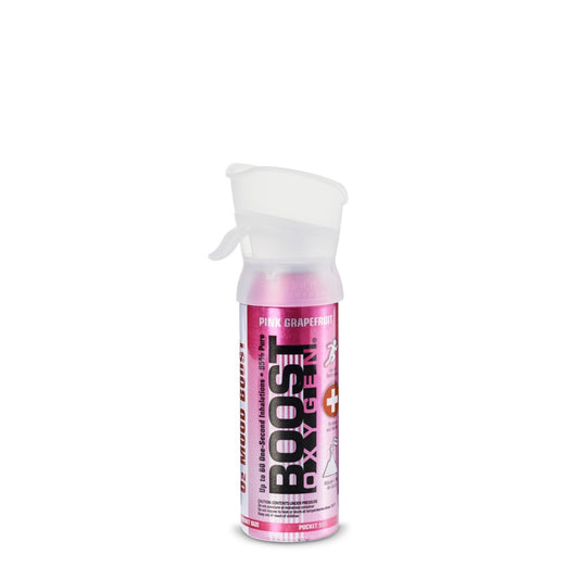 Boost Pink Grapefruit 3L - 95% Pure Oxygen, 60 x 1-second Inhales for Energy & Focus