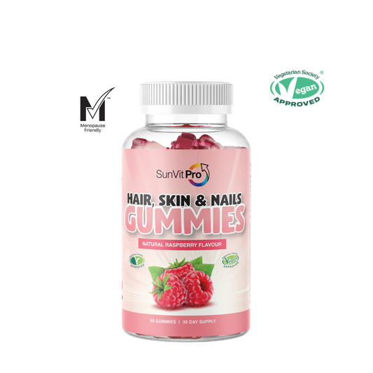 5000mcg Biotin Gummies, Daily Dose for Hair, Skin & Nail Strength (Berry Flavoured) Menopause Approved