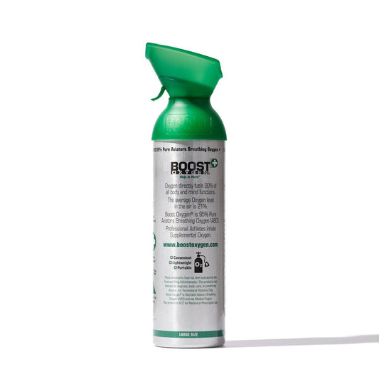 Boost Natural - 95% Pure Oxygen Can 10L Up To 200 Uses, For Health & Breathing - SunVit - D3