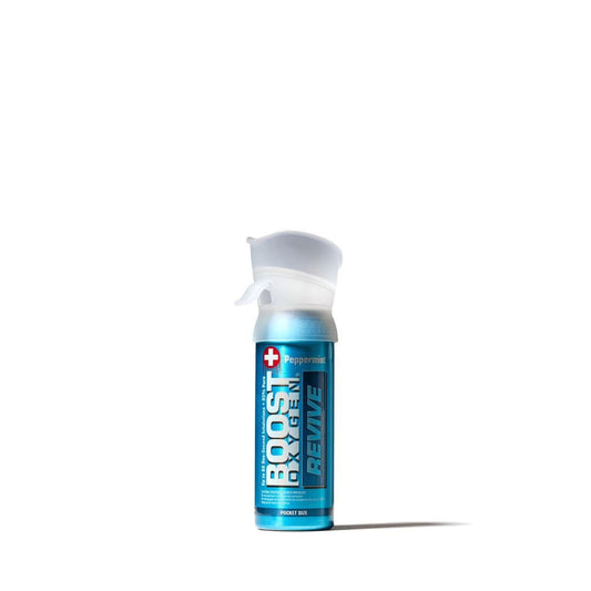 Boost Peppermint Revive 3L - 95% Pure Oxygen Can, 60 x 1 - second Inhalations for Energy & Mental Alertness - SunVit - D3