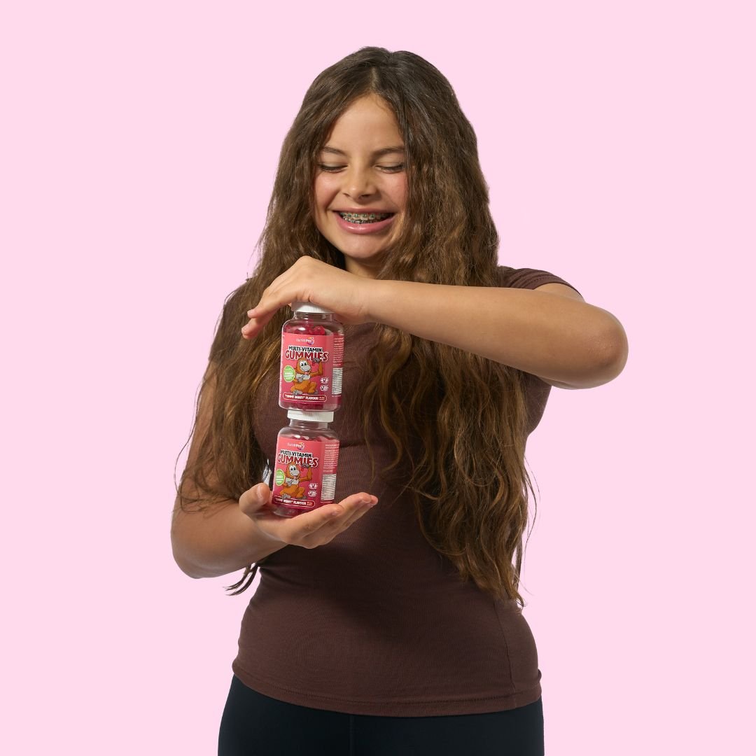 Daily Multivitamin Gummy aged 3+ (Berry Flavoured) 2 gummies daily, contains 12 vitamins - SunVit - D3
