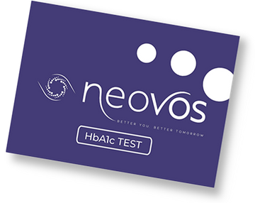 Neovos HbA1c Test, uncovers your average blood sugar, empowering you to catch prediabetes and diabetes early, take control of your existing diabetes