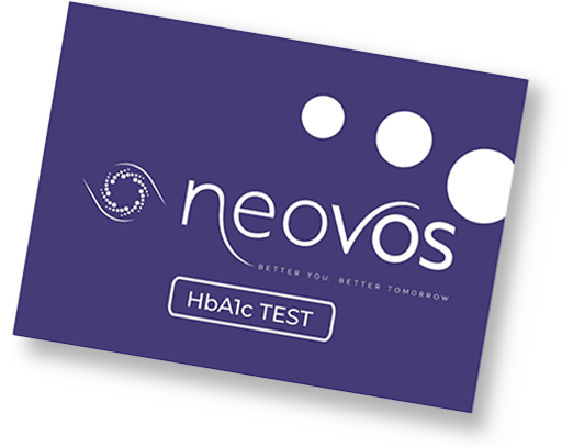 Neovos HbA1c Test, uncovers your average blood sugar, empowering you to catch prediabetes and diabetes early, take control of your existing diabetes