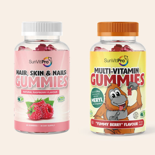Hair, Skin & Nails, Kids Multi-Gummies - SunVit-D3